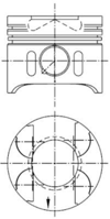 PISTON SEGMAN STD 88.00mm MERCEDES OM611 OM612 OM613 W203 W210 W163 W220 W638 B901>B905 Euro 3