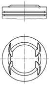PİSTON SEGMAN STD ASTRA H-J INSIGNIA A-MOKKA-ZAFIRA B-TRAX-CRUZE-AVEO 1.6 16V A/B/Z16XER-LDE 79mm