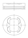 PİSTON SEGMAN STD ASTRA J-CORSA D-E MERIVA B-ADAM-AVEO 1.4 16V A/B14XER-XEL-XFL-XEJ 73.40mm