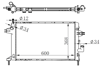 RADYATÖR ASTRA G 1.7CDTI-1.7 16V AC KLİMASIZ MEKANİK 600x368x32