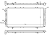 RADYATÖR BOXER-DUCATO-JUMPER 97-02 1.9D-2.5D-2.8HDI AC MEK 790x415x34