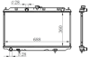 RADYATÖR BRAZİNG ALMERA 00> 1.5-PRIMERA P12 02> AC KLİMASIZ MEKANİK 360x698x169