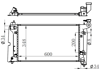 RADYATÖR BRAZİNG COROLLA 1.4-1.6 VVTİ AC KLİMASIZ OTOM 600x348x16