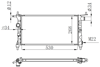 RADYATÖR BRAZİNG CORSA B-TIGRA-COMBO 1.2-1.4-1.4 16V KLİMASIZ MEK 530x268x22