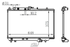 RADYATÖR BRAZİNG KIA SEPHIA 93 > 375x648x16