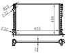 RADYATÖR BRAZİNG LGN 97-01 -ESPACE III 99-02 1.6-1.8-2.0-1.9D KLİMASIZ MEK 635x438x22