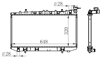 RADYATOR BRAZİNG MT 320X648X26 SUNNY 1.6 90- 26 LIK 62952