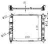RADYATOR BRAZİNG MT 480X418X16 KALOS 1.2İ/1.4İ 02 / AVEO 1.2İ/1.4İ 05 61636