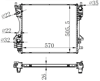 RADYATOR BRAZİNG MT 570X505X26 XF 2.7D/3.0D 09