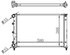 RADYATOR BRAZİNG MT 580X388X22 147 1.6/2.0 00 60052