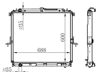 RADYATOR BRAZİNG MT 600X688X26 NAVARA - 2.5DCI 05-