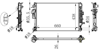 RADYATOR BRAZİNG MT 660X440X26 INSİGNİA B 1.6 D 2017 33198