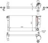 RADYATÖR FIAT PANDA 07>11 MEKANİK 540x322x18