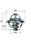 TERMOSTAT 80 C MERCEDES OM616 W123 W460