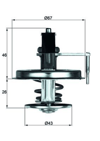 TERMOSTAT 84 C MERCEDES S-CLASS M116 M117 W126 C126
