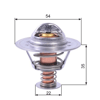 TERMOSTAT 89 C COMBO-CORSA-C-MERIVA-ASTRA 1.7 Y17DT