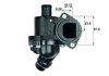 TERMOSTAT KOMPLE PASSAT-A4 2.0FSI 105C