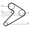 TRİGER KAYIŞI EKSANTRİK KAYIŞI HYUNDAI H100 2.5L D4BX 4D55 PANELVAN. KAMYONET E.M. 88-96 / MITSUBISHI L200 L300 2.5L 4D56 8v E.M. 86-99 163x254