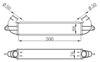 TURBO RADYATÖRÜ INTERCOOLER FIAT DOBLO 1.3 MJTD 01 > 1.9 JTD 01 > 500X70X85 MEK.