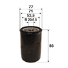 YAĞ FİLTRESİ ASTRA L-CORSA F-COMBO E-CROSSLAND-106-206-207-208-2008-301-306-307-308-3008-406-407-508 -5008-PARTNER-EXPERT-BERLINGO-JUMPY-C3-C4-C5-BOXER-JUMPER-DUCATO-DS3-4 1.2 PureTech 1.9-2.0-2.2 HDI