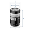 YAĞ FİLTRESİ FORD ESCORT/FOCUS/MONDEO/MAZDA 1.25-1.4-1.6 BENZİN UZUN TİP ESKİ MODEL