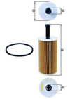 YAĞ FİLTRESİ PARTNER-BERLINGO 96- -P106 97- -P206 98- -P306 93-01 -P307- C3 02 - 1.4-1.6 16V