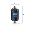 YAKIT BENZİN FİLTRESİ P106-P206-P207-P208-P301-P306-P307-P308-P406-P407-P508-P2008-P3008-P5008-C2- C3-C4-C5-C-ELYSEE-PARTNER-BERLINGO-EXPERT 1.0-1.1-1.4-1.6 THP-VTI CLIO-KANGOO-LAGUNA-MEGANE-TRAFIC-G