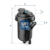 YAKIT FİLTRESİ ASTRA H 1.3CDTI-1.9CDTI-1.9CDTI 16V-VECTRA C-SIGNUM 1.9CDTI 04 > 675512520 OE