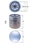 YAKIT FILTRESI MERCEDES OM601 W201 W202 W124 W210 W461 W638 B901>B904
