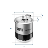YAKIT FILTRESI MERCEDES OM642 W204 C219 W164 W463 W639 B906