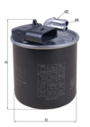 YAKIT FILTRESI MERCEDES OM651 W639 W447 W470 B906 B907 B910