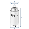 YAKIT FİLTRESİ TRANSİT V348-V347 2.2-2.4-3.2 TDCI 200PS 06>11 EURO4