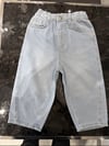Açık mavi barrel jean pantolon (oversize)