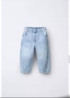 Açık mavi barrel jean pantolon (oversize)
