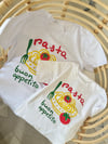 Anne pasta baskılı tişört