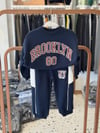 Brooklyn baskılı takım (lacivert)