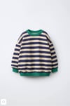 Çizgili sweatshirt 