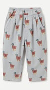 Duck baskılı balon jean pantolon