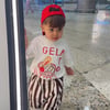 Laciel çizgili balon jean pantolon