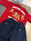 Laciel Paris bear baskılı sweatshirt