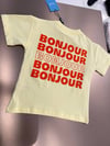 Laciel Paris bonjour baskılı tişört