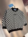 Laciel Paris damalı sweatshirt 
