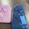 Laciel paris kalp detaylı jean pantolon