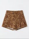 Laciel Paris leopar jean şort etek