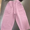 Laciel pembe balon jean pantolon