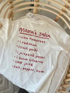 Mamas salsa baskılı tişört