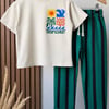 Tropical baskılı takım