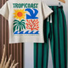 Tropical baskılı takım