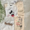 ZR mickey baskılı baggy pantolon
