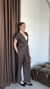 FULAR KUŞAK DETAYLI İKİLİ TAKIM